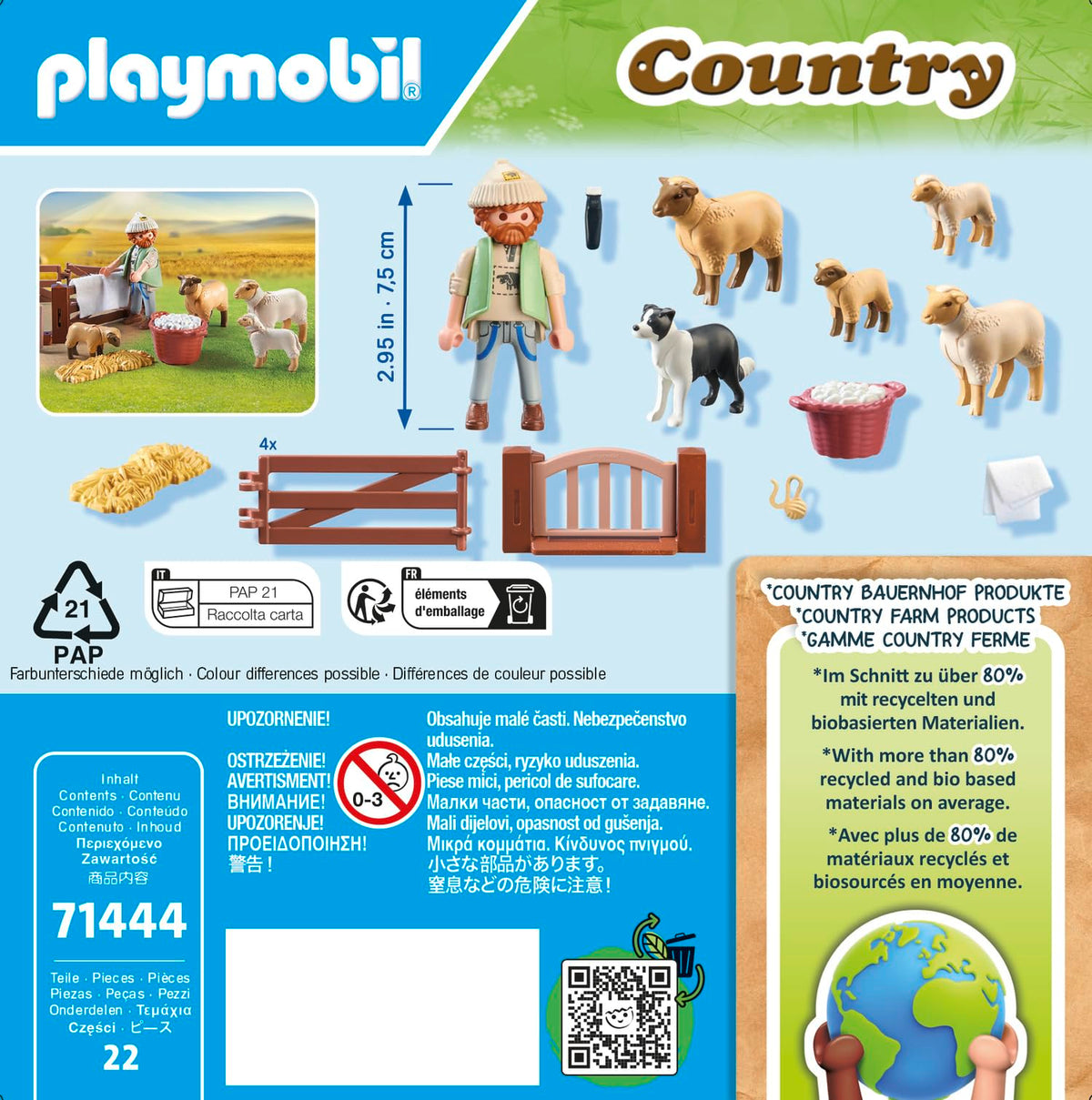 Playmobil 71444 straw stack item adds authentic farm ambience