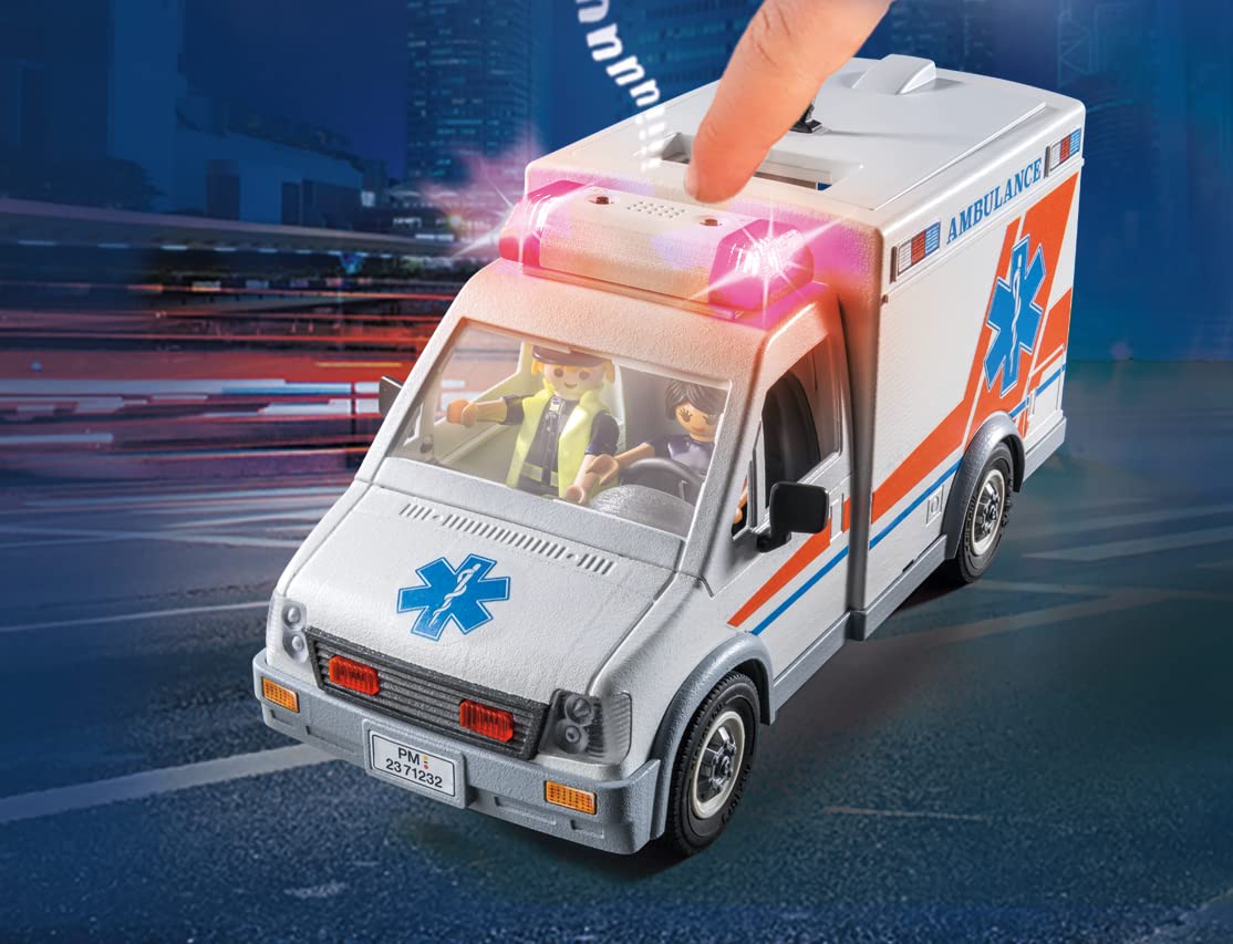 Playmobil ambulance interior storage for equipment