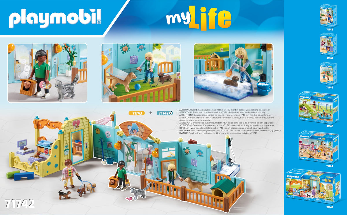 Playmobil Animal Hotel set with figures and accessories sparks imaginative pet care stories.