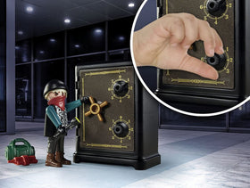 Playmobil bank robbery starter pack accessories like gold bars and crowbar spark imaginative play