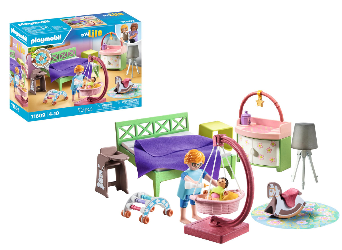 Playmobil Bedroom with Baby Corner bassinet for gentle naptime play