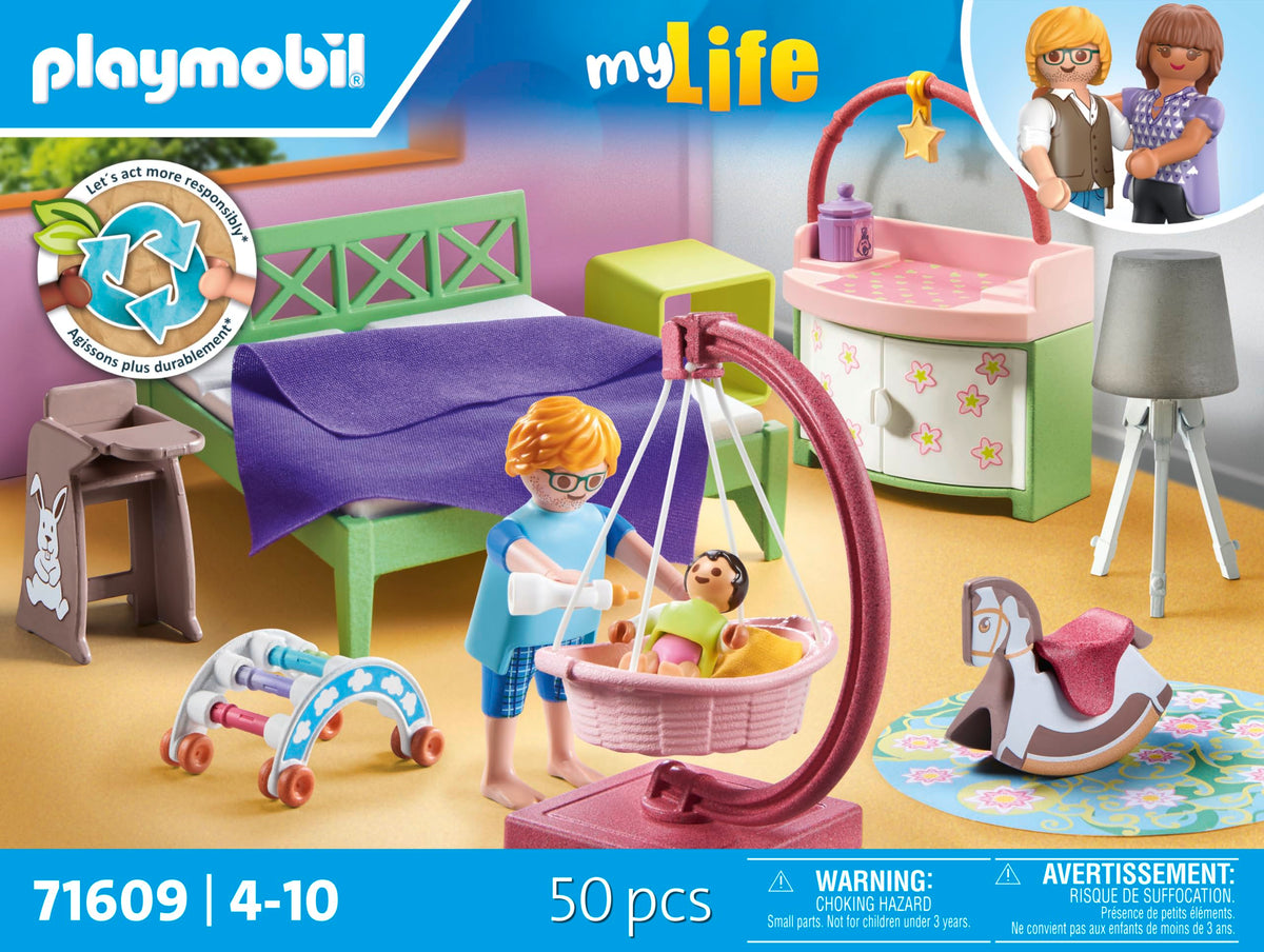 Playmobil Bedroom with Baby Corner bed for imaginative bedtime stories