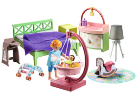 Playmobil Bedroom with Baby Corner contents include figures and accessories