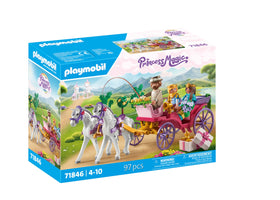 Playmobil Carriage Ride exterior view showing elegant royal design for imaginative play.