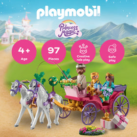 Playmobil Carriage Ride interior with space for the royal couple to sit comfortably.