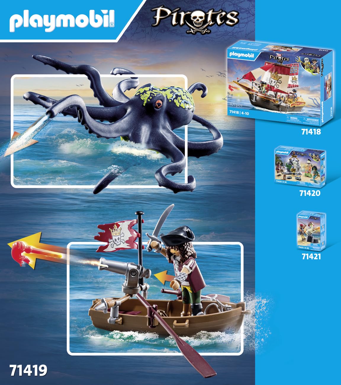 Compass and trident add authentic ocean exploration vibes to the set.