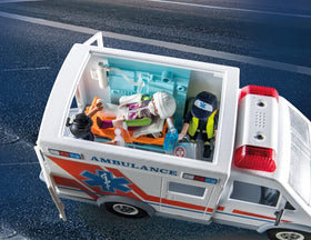 Playmobil figures and stretcher for rescue scenarios
