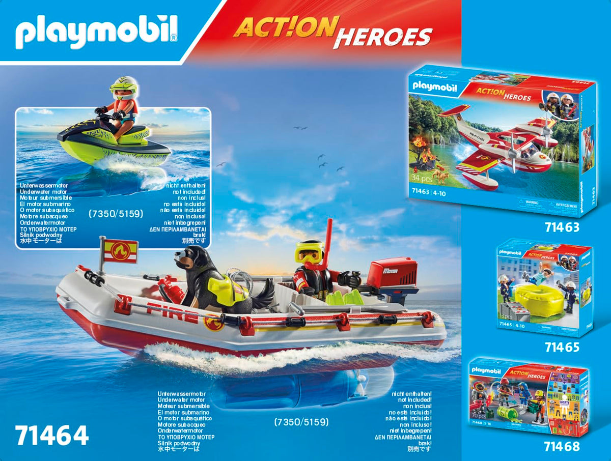 Playmobil Fireboat Aqua Scooter underwater motor connector for automatic propulsion