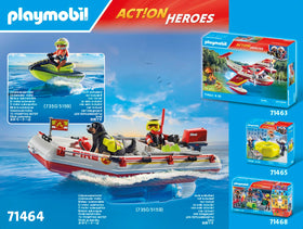 Playmobil Fireboat Aqua Scooter underwater motor connector for automatic propulsion