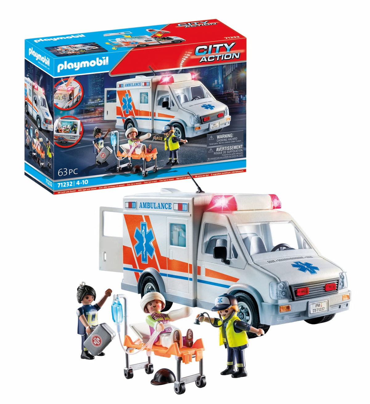 Playmobil first aid kit and tools for emergencies