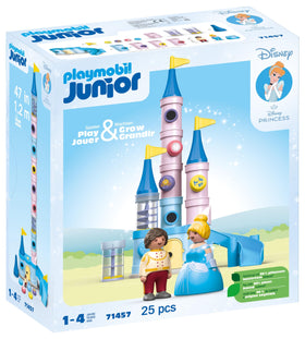 Playmobil Junior Cinderella Castle—colorful castle ready for imaginative play and stacking