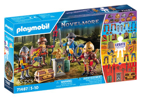 Playmobil Knights of Novelmore accessories setup for endless battle-ready looks.