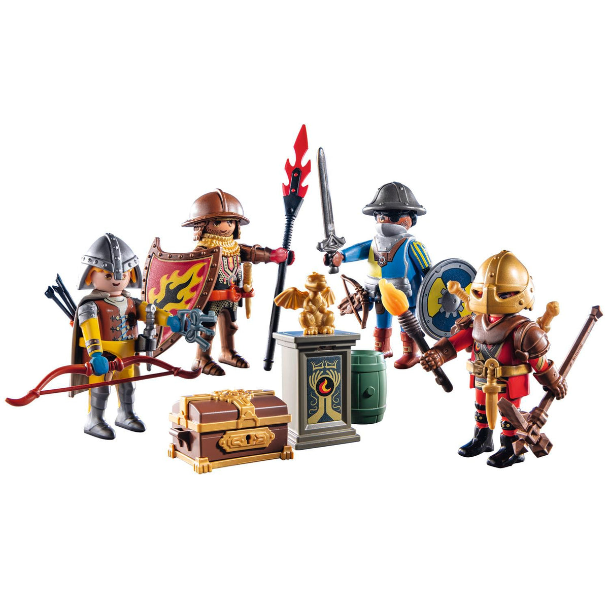 Playmobil Knights of Novelmore battle scene supports durable, repeatable play and storytelling.
