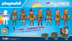Playmobil Knights of Novelmore figures hands and heads with easy swaps for heroic combos.