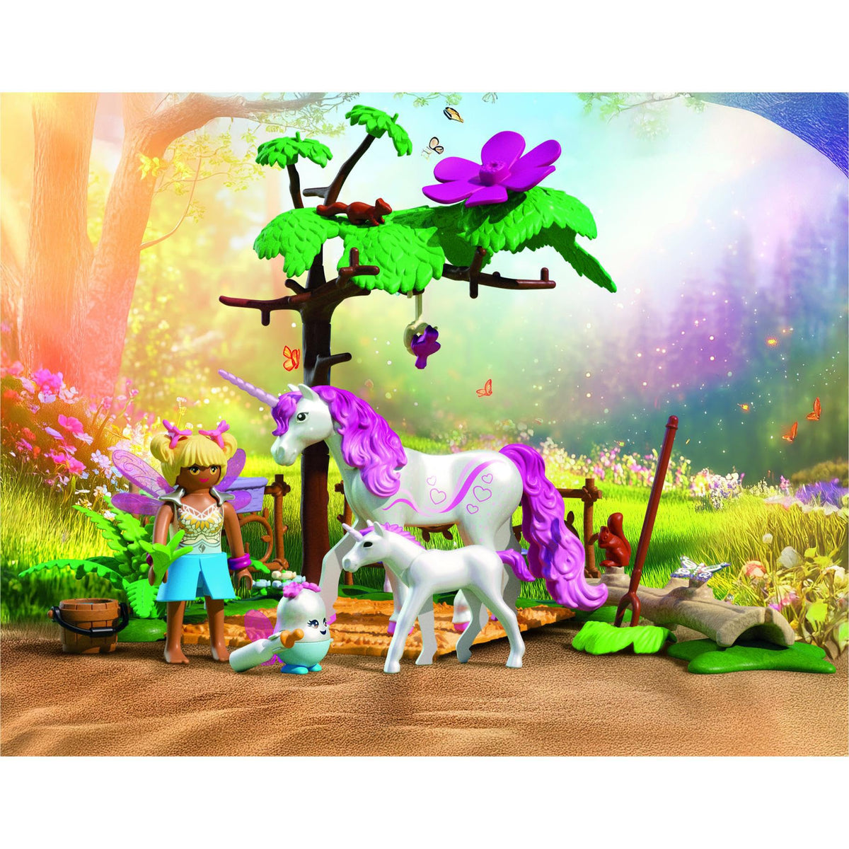 Playmobil Magical Unicorn Stable accessories highlight corsage and fantasy worldbuilding.