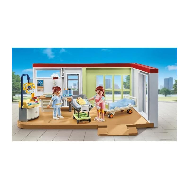 Playmobil Maternity Ward hospital bed for realistic care scenarios