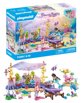 Playmobil mermaid care underwater scene with caring mermaids and sea life