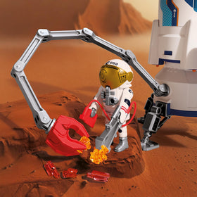 Playmobil mission prep liftoff station: ready for imaginary liftoff and exploration.