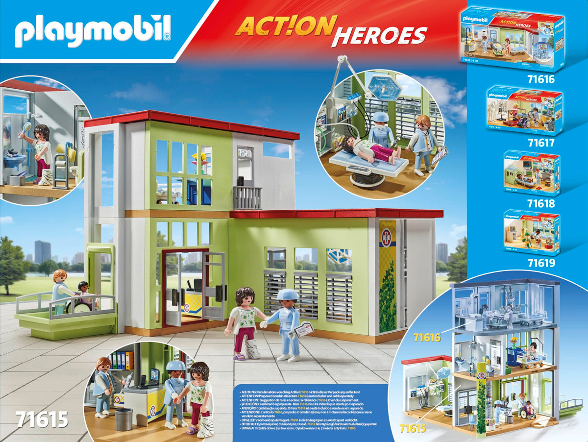 Playmobil Modern Hospital exam table invites complete checkups during storytelling.