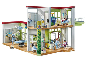 Playmobil Modern Hospital wheelchair adds accessibility for storytelling.