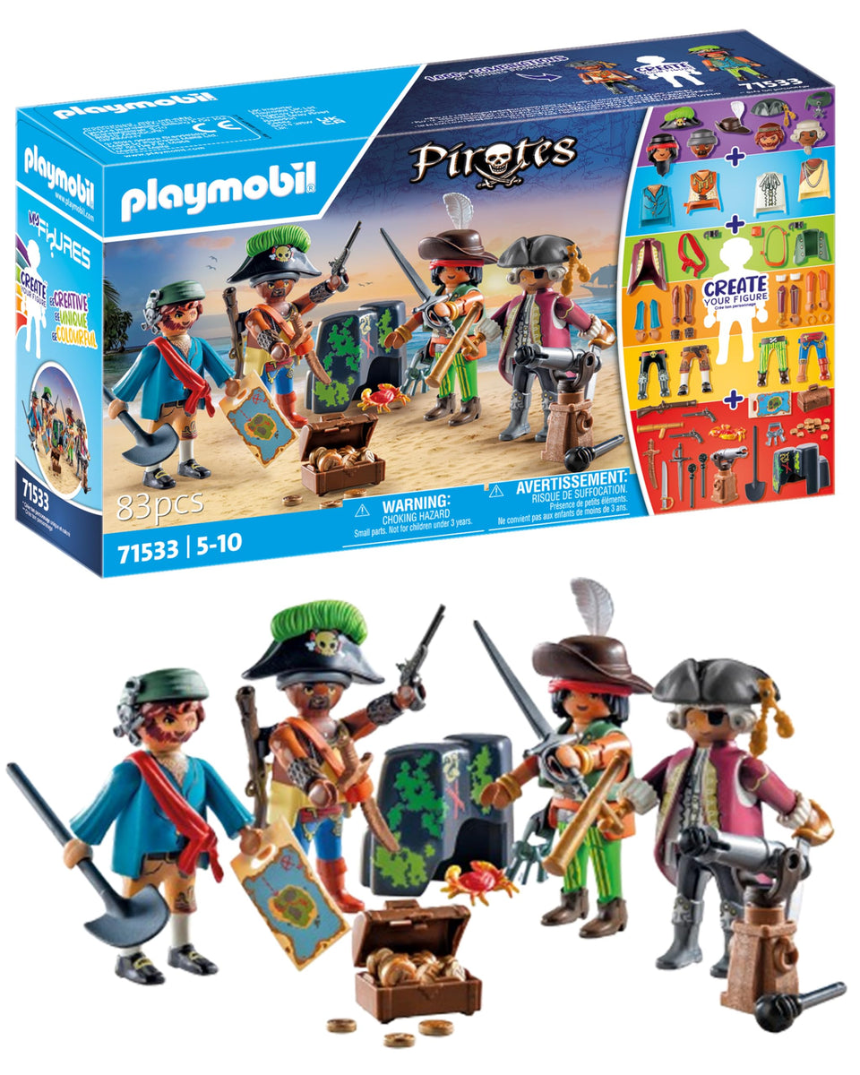 Playmobil My Figures: Pirates four figures ready for imaginative adventures