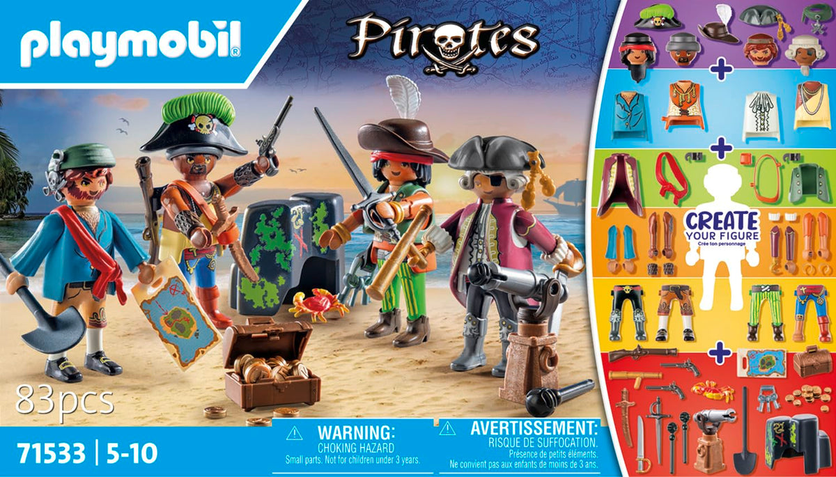 Playmobil My Figures: Pirates pond with turtle creates nautical play scenes