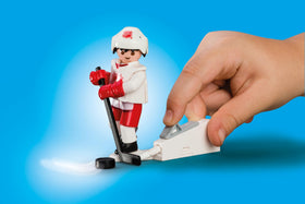 Playmobil NHL Take Along Arena side bench for team discussions and strategies.