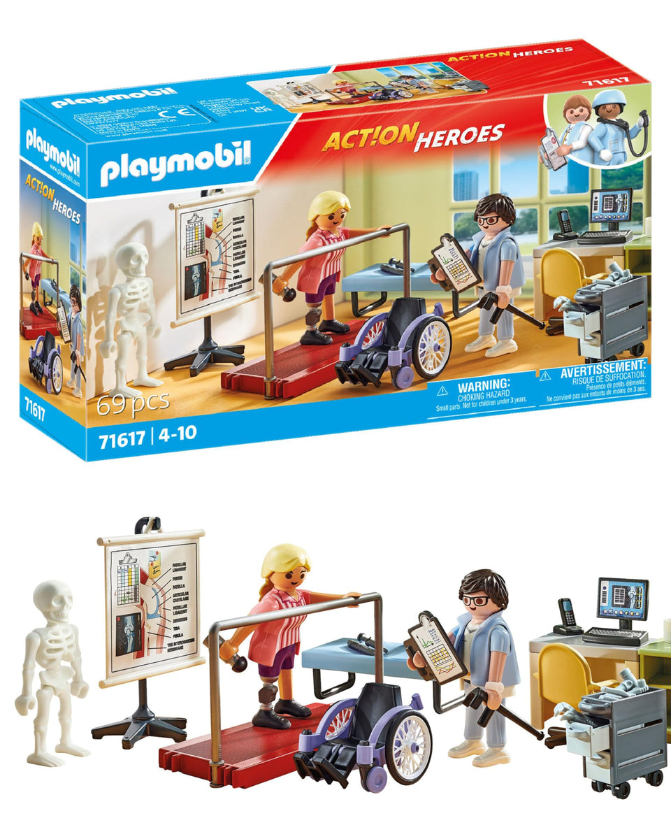 Playmobil Orthopedic exam table scene for imaginative patient care and learning