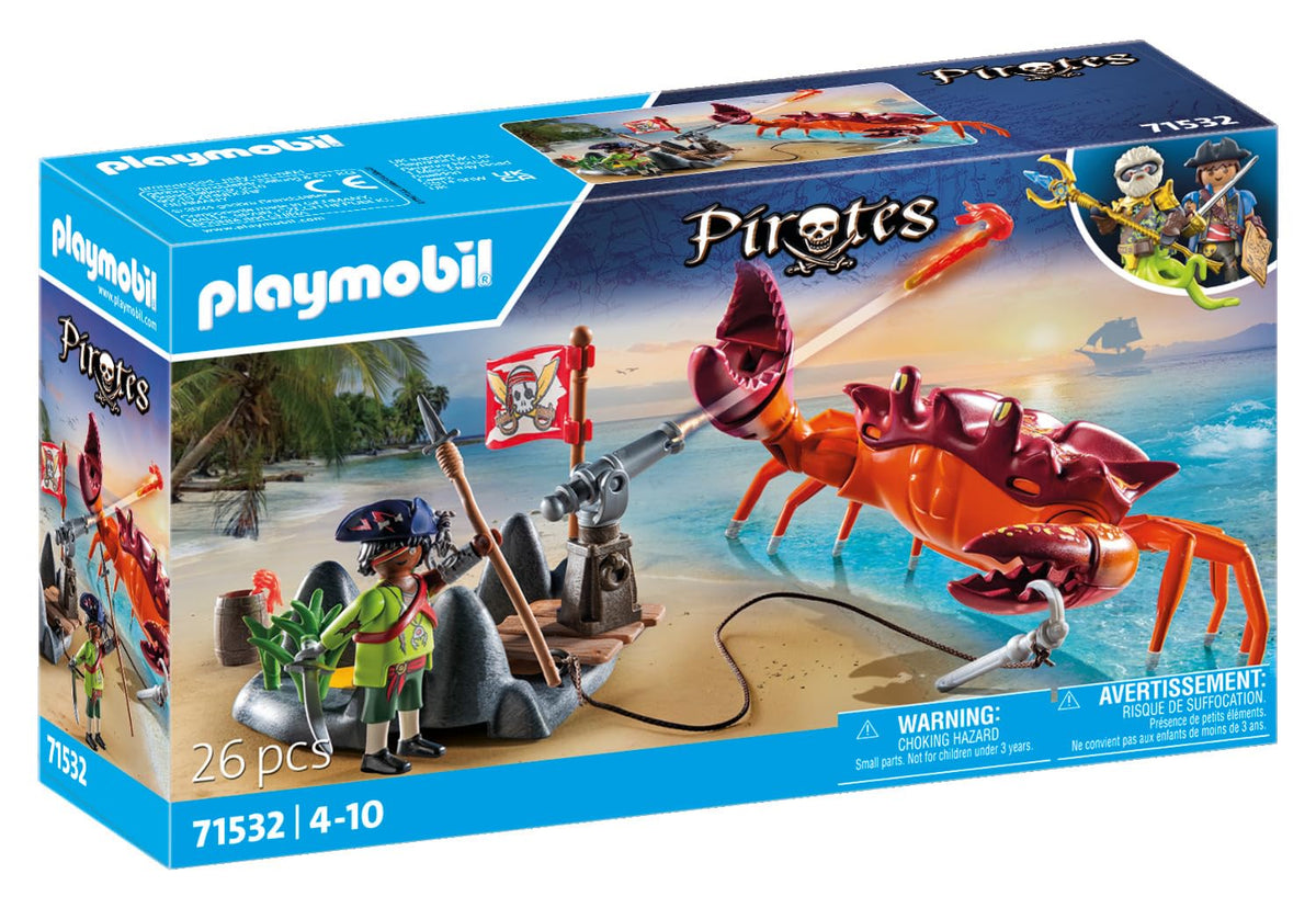 Playmobil pirate figure with grappling-hook ready for adventure.