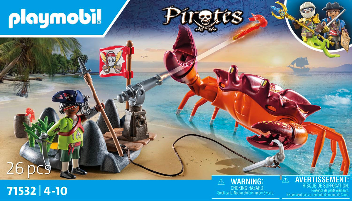 Playmobil rotating cannon adds interactive battle play.