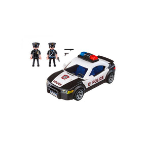 Playmobil Police Cruiser interior access shows quick entry for role-play adventures.