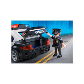 Playmobil Police Cruiser includes two figures for immediate storytelling.