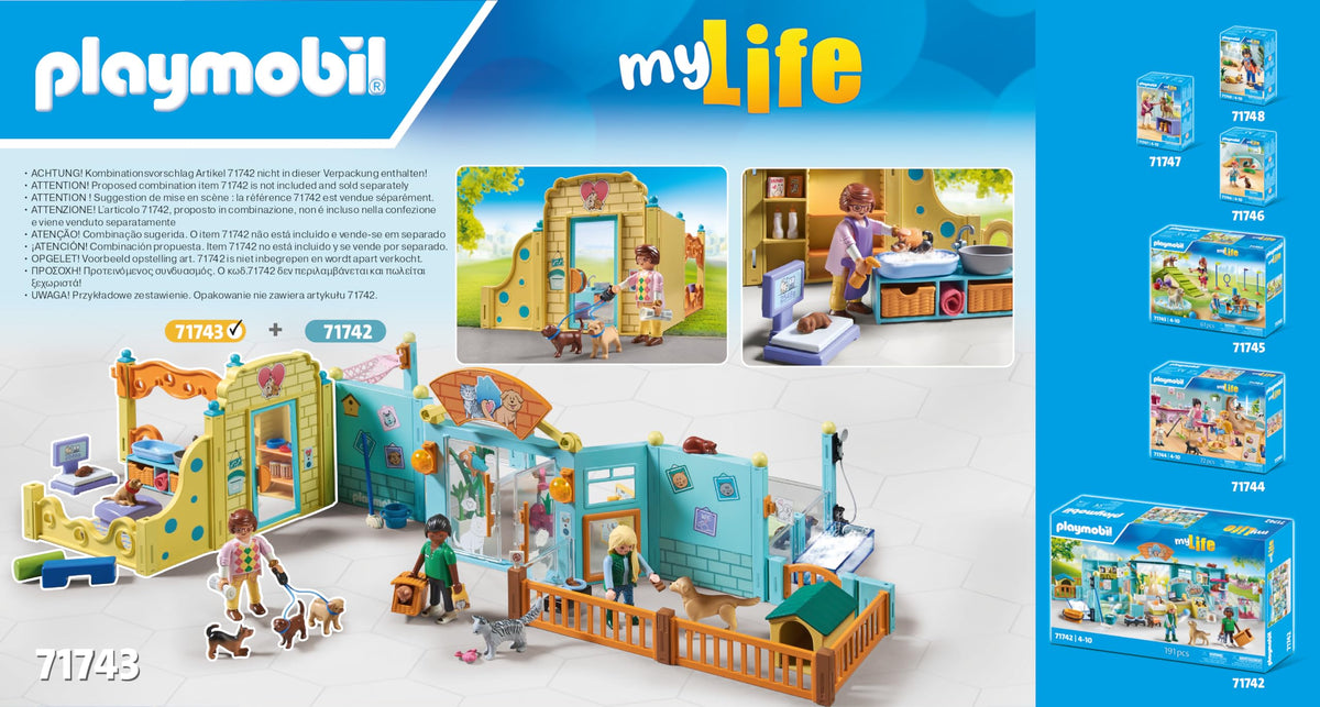 Playmobil Puppy Care Center puppy beds — soft resting spots between adventures.