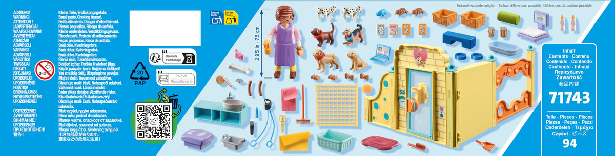 Playmobil Puppy Care Center wash station — easy grooming setup after outdoor play.