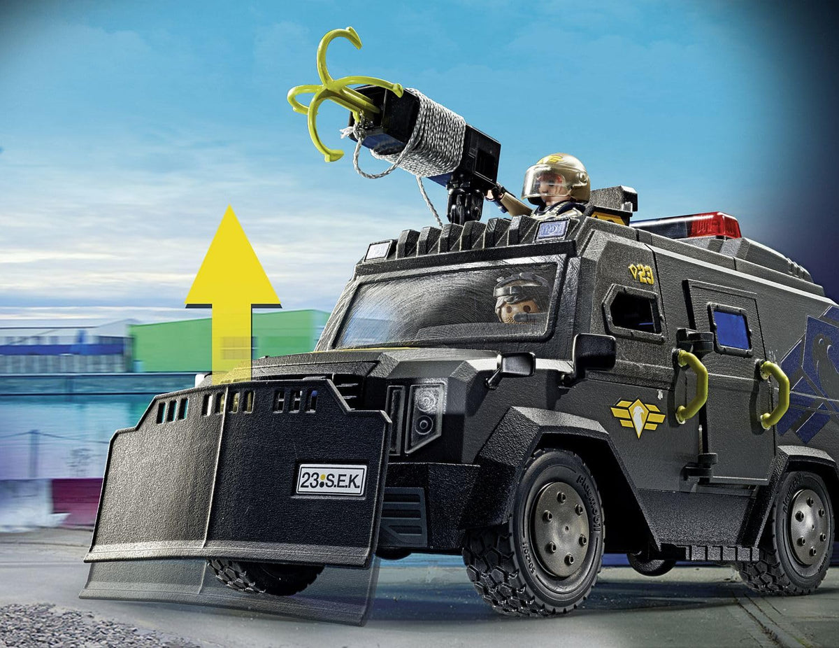 Playmobil Tactical Unit All-Terrain Vehicle lights and sound enhance action play