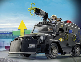 Playmobil Tactical Unit All-Terrain Vehicle lights and sound enhance action play