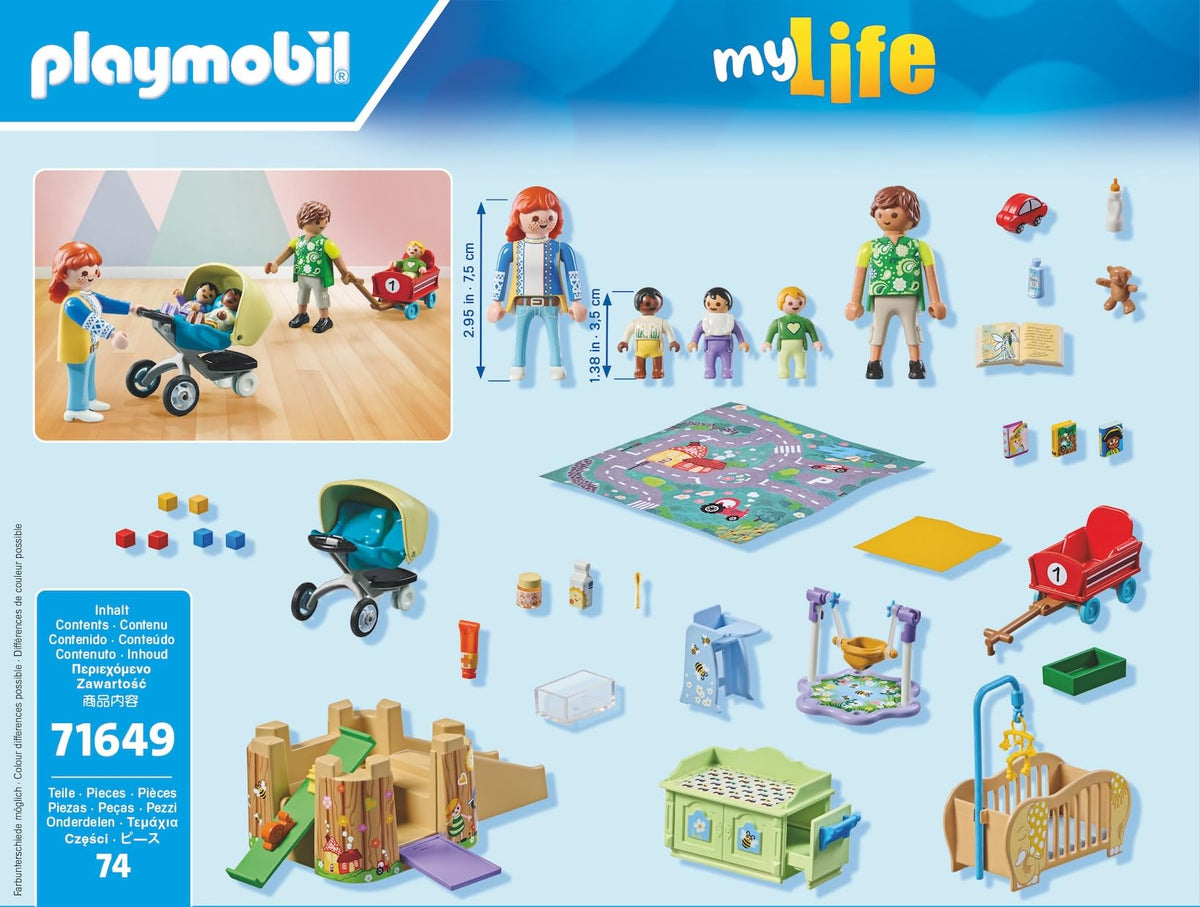 Playmobil Toddler Group crib setup for calm nap time and restful play