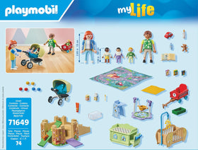 Playmobil Toddler Group crib setup for calm nap time and restful play