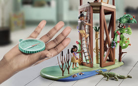 Playmobil Wiltopia Animal card QR unlocks app content.