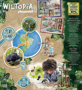Playmobil Wiltopia Howler monkeys habitat adds authentic wildlife to playset.