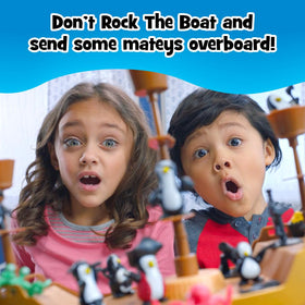 Close-up of balancing figures on a colorful pirate ship from PlayMonster