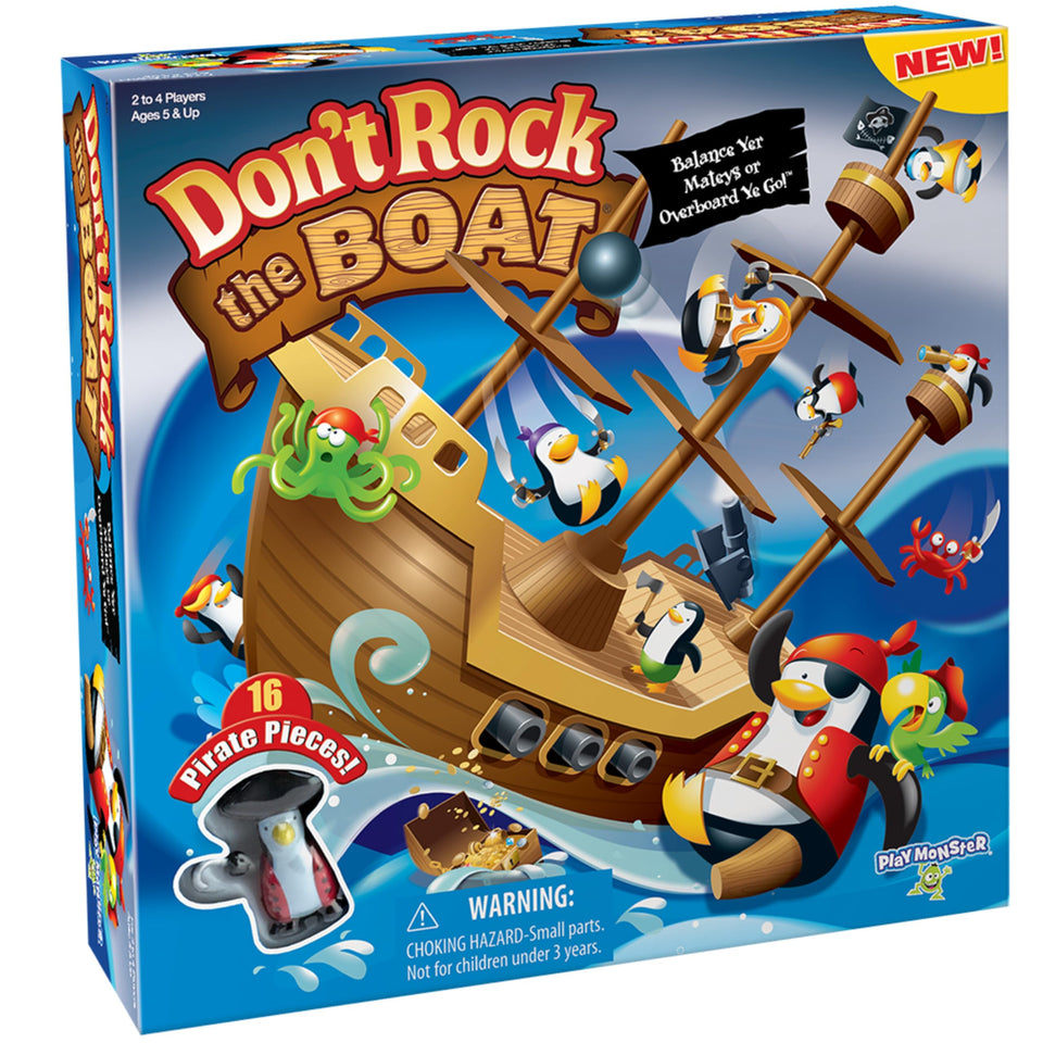 PlayMonster Dont Rock the Boat: pirate ship balance game for family fun