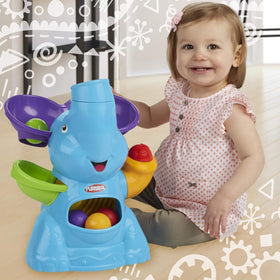 PlayMonster Elefun Busy Ball Popper in-action toy for interactive learning.