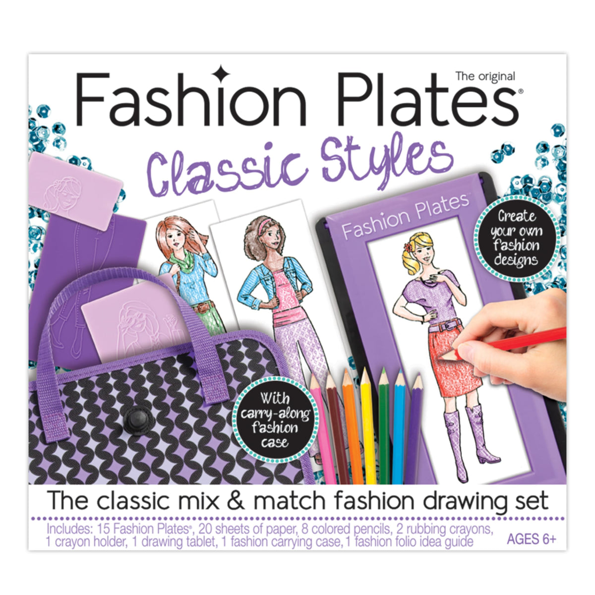PlayMonster Fashion Plates Classic Styles collection inspires creative outfit ideas.