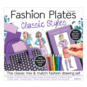 PlayMonster Fashion Plates Classic Styles collection inspires creative outfit ideas.