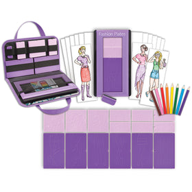PlayMonster Fashion Plates Deluxe Kit with tools supports imaginative dress design.