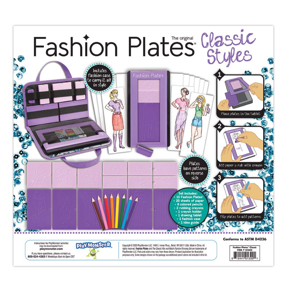 PlayMonster Fashion Plates Idea Guide offers design concepts for new looks.