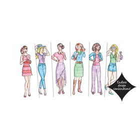 PlayMonster Fashion Plates Rubbing Plates create endless mix-and-match looks.