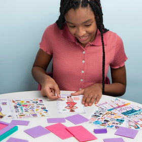 PlayMonster sticker sheets enhance customization for unique outfits.