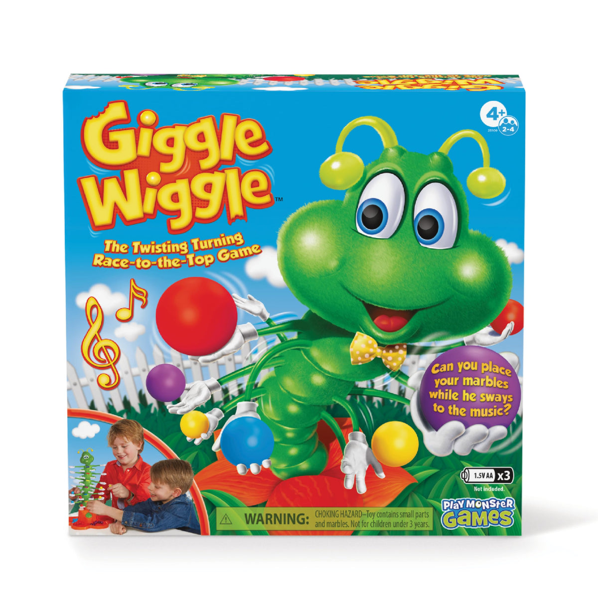 PlayMonster Giggle Wiggle caterpillar in action, boosting hand-eye coordination during play